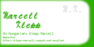 marcell klepp business card